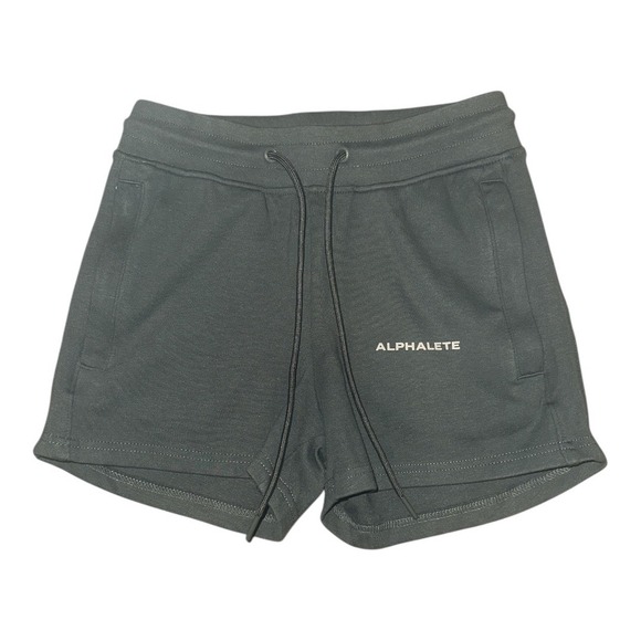 Alphalete Womens Green Essential Core Shorts, XS - Picture 2 of 9